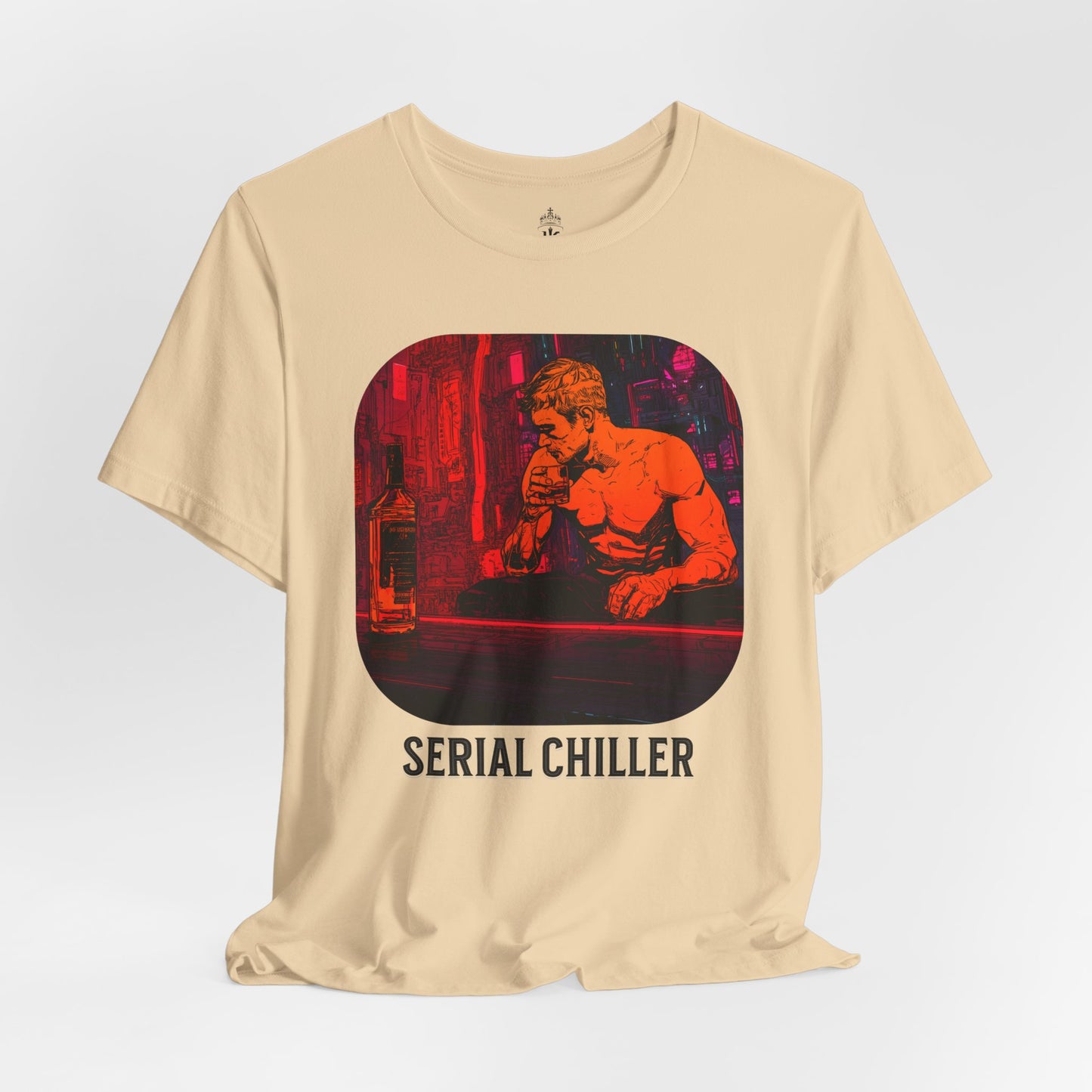 Men's Short Sleeve Tee - 'Serial Chiller' Graphic T-Shirt for Casual Vibes