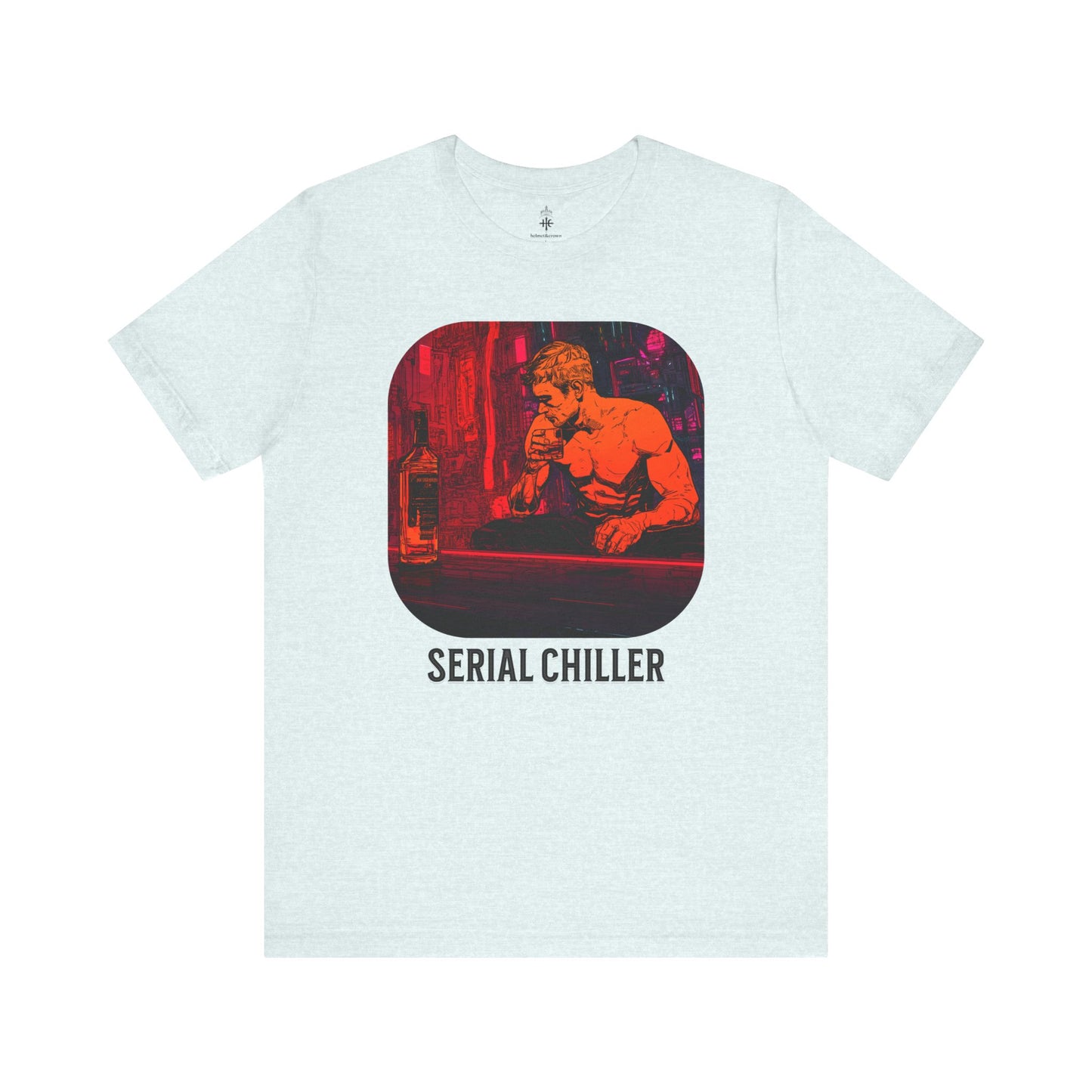 Men's Short Sleeve Tee - 'Serial Chiller' Graphic T-Shirt for Casual Vibes