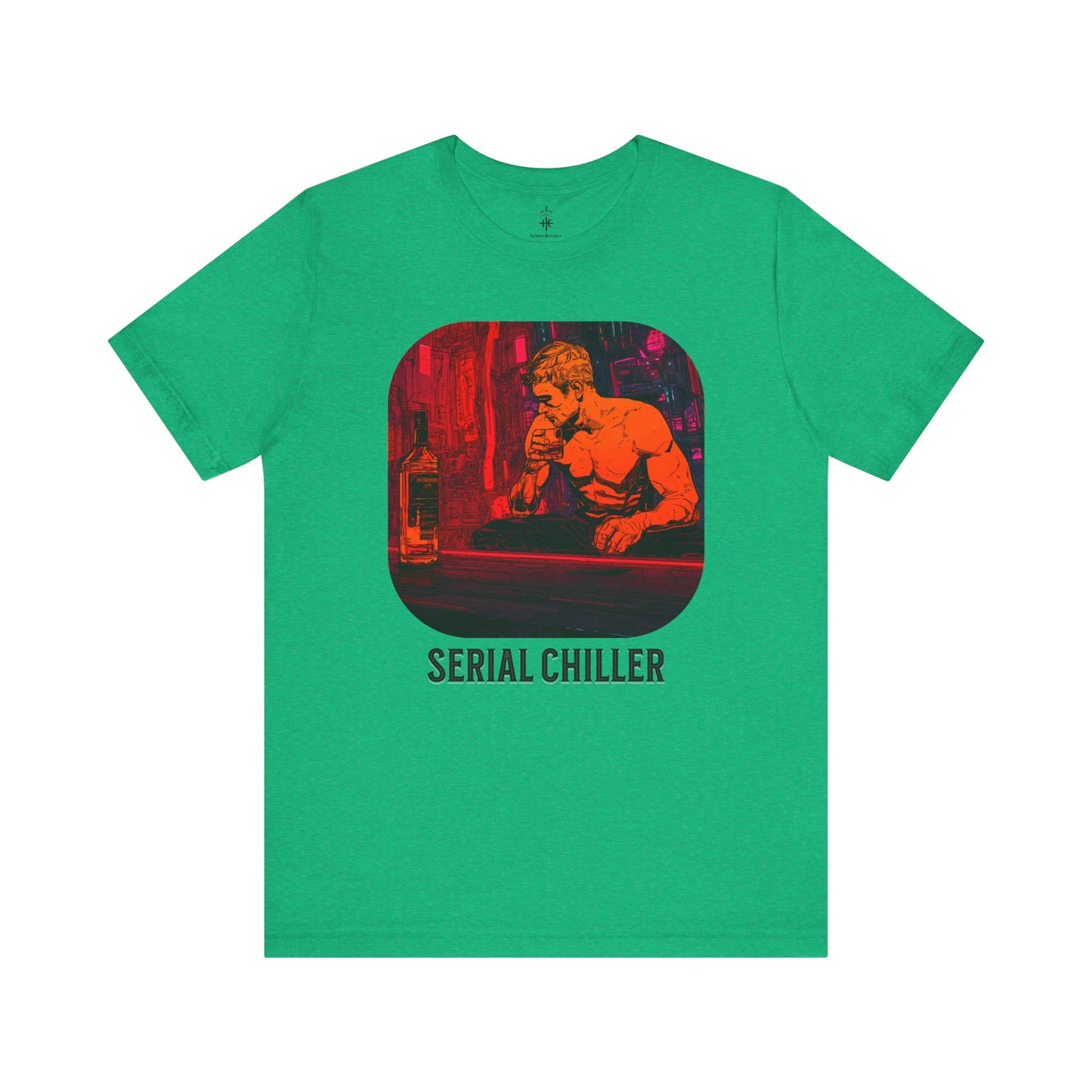 Men's Short Sleeve Tee - 'Serial Chiller' Graphic T-Shirt for Casual Vibes