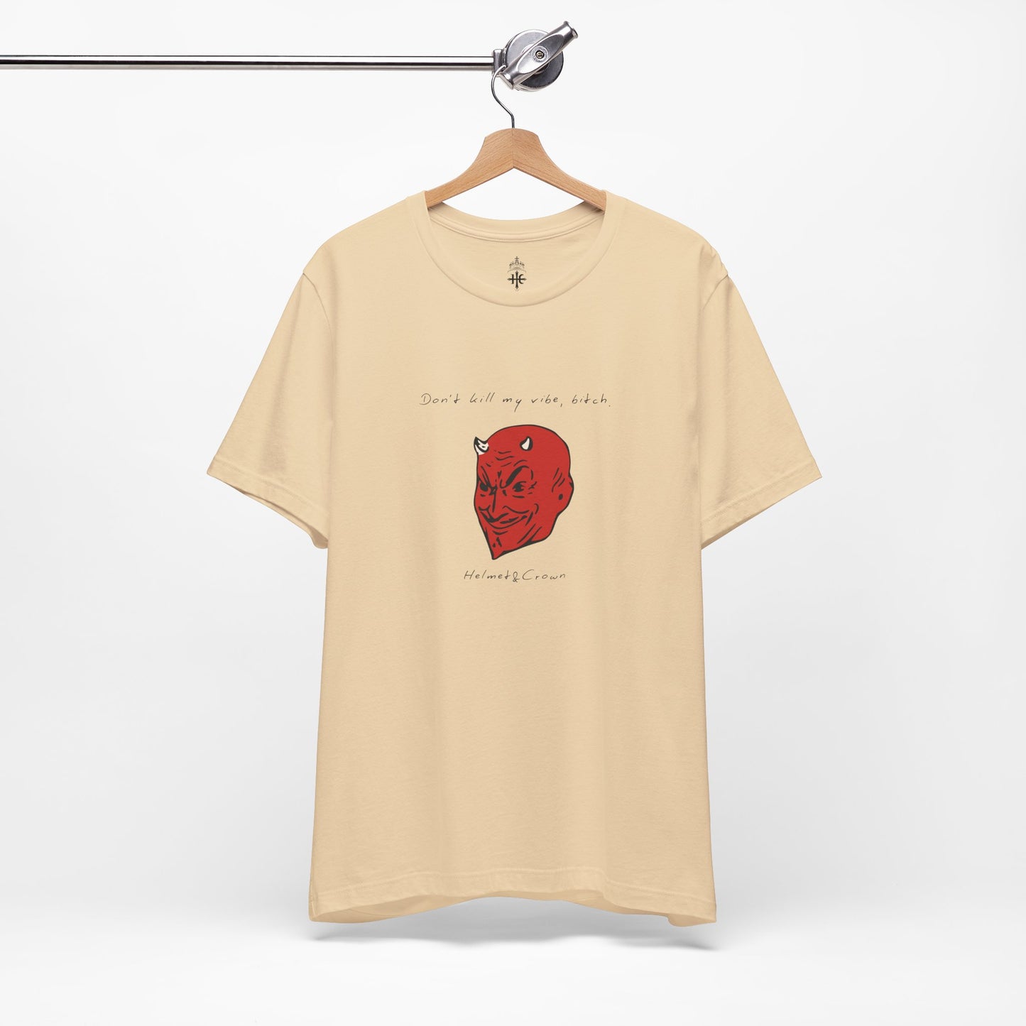 Unisex Graphic Tee - "Don't Kill My Vibe" Red Demon Design