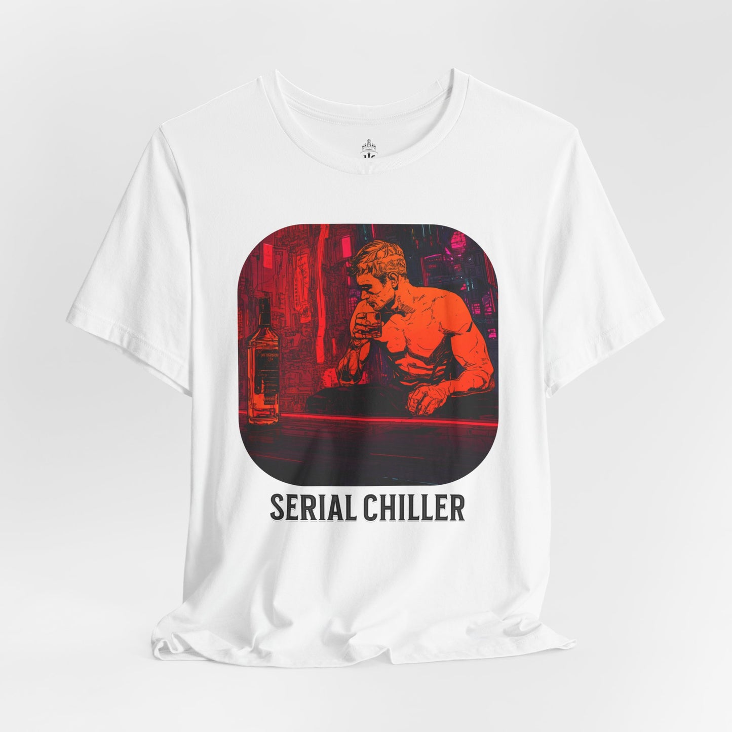 Men's Short Sleeve Tee - 'Serial Chiller' Graphic T-Shirt for Casual Vibes