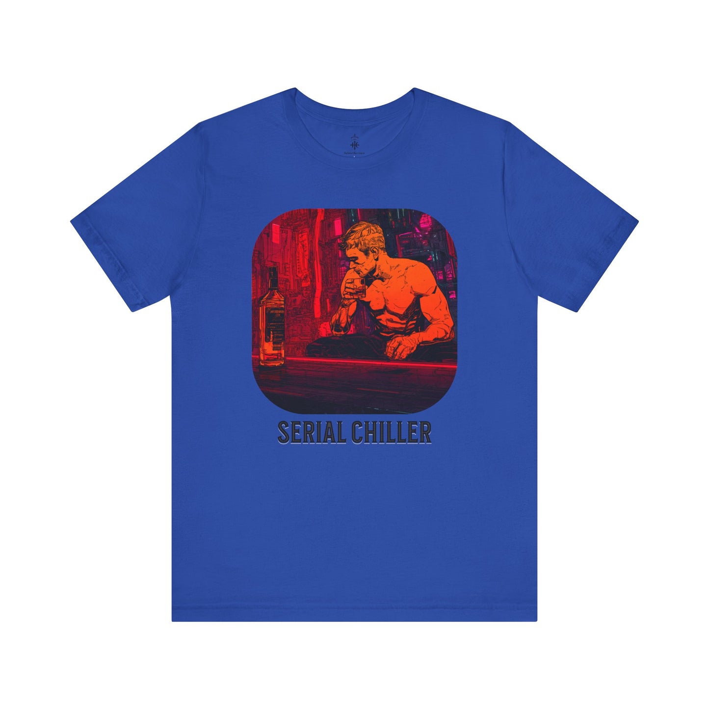 Men's Short Sleeve Tee - 'Serial Chiller' Graphic T-Shirt for Casual Vibes
