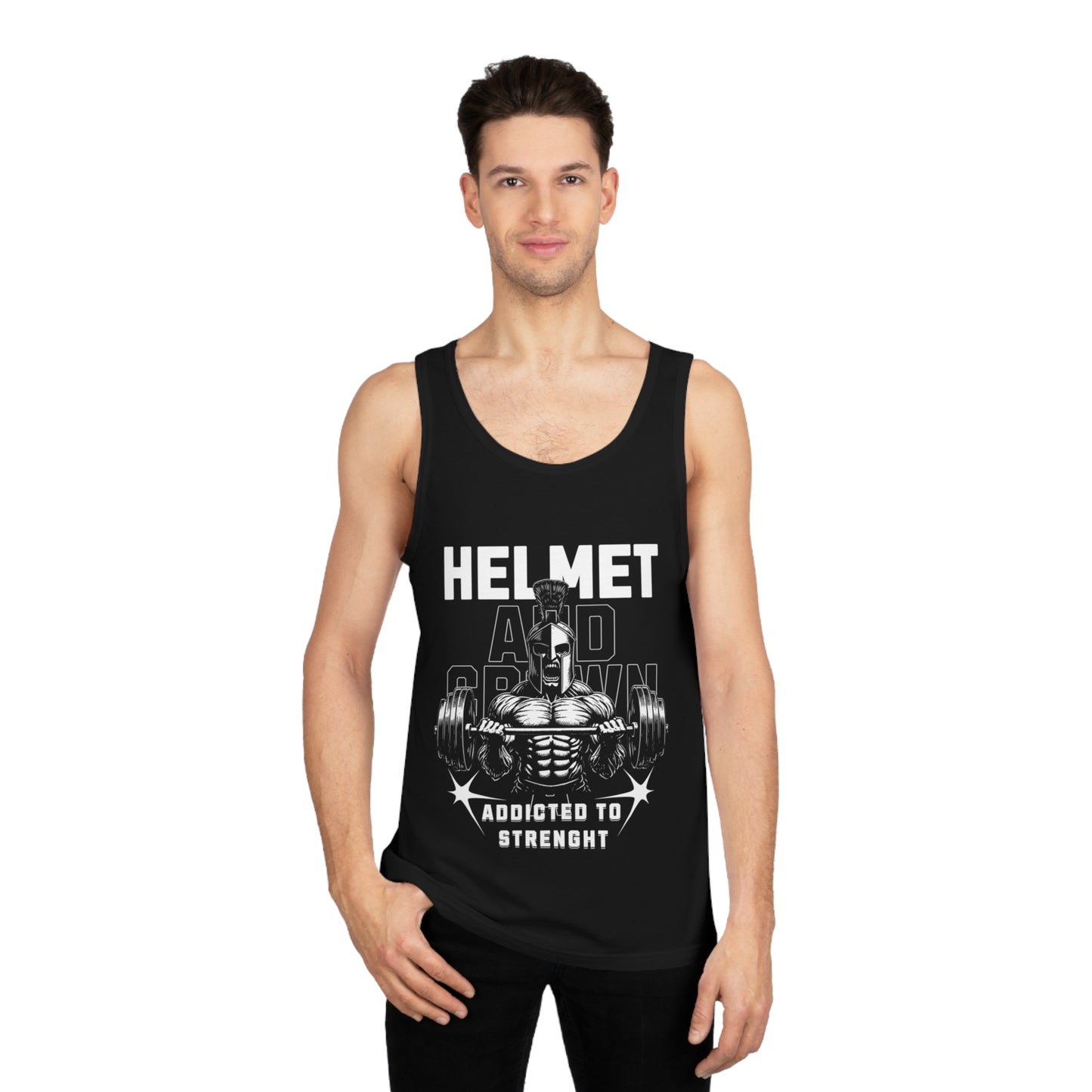 Addicted to Strength Tank Top - Unisex Softstyle™ Fitness Apparel