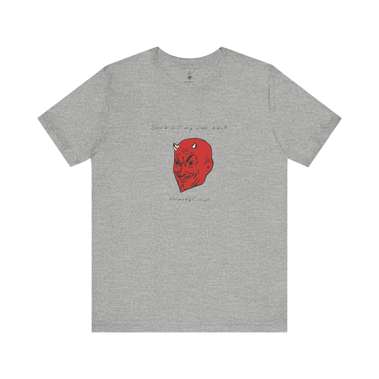 Unisex Graphic Tee - "Don't Kill My Vibe" Red Demon Design