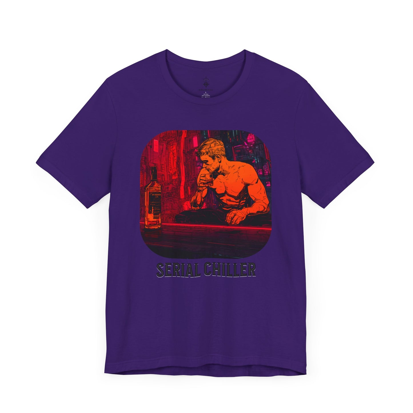 Men's Short Sleeve Tee - 'Serial Chiller' Graphic T-Shirt for Casual Vibes