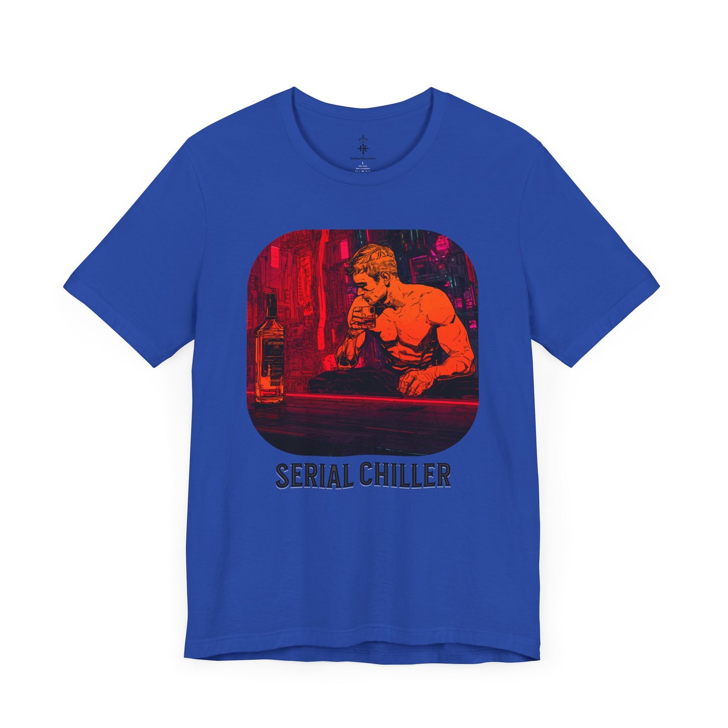 Men's Short Sleeve Tee - 'Serial Chiller' Graphic T-Shirt for Casual Vibes