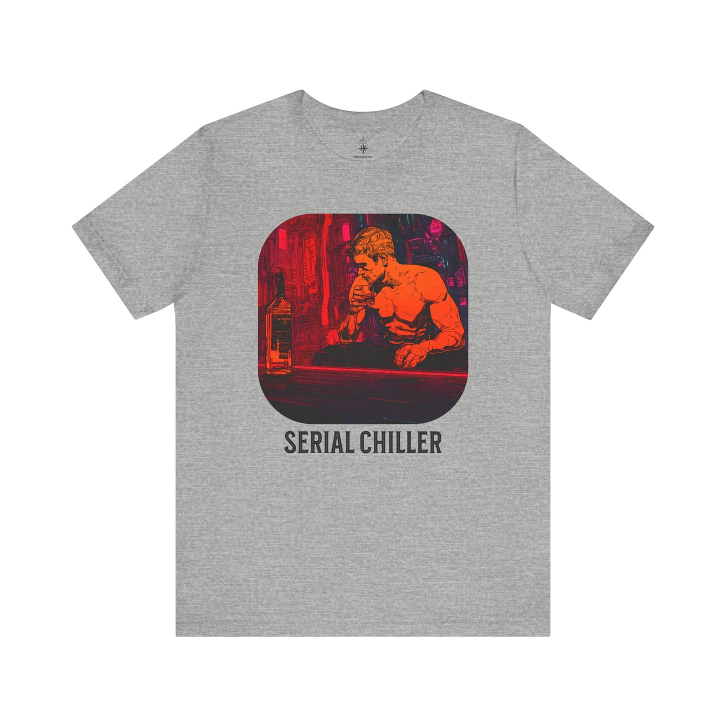 Men's Short Sleeve Tee - 'Serial Chiller' Graphic T-Shirt for Casual Vibes