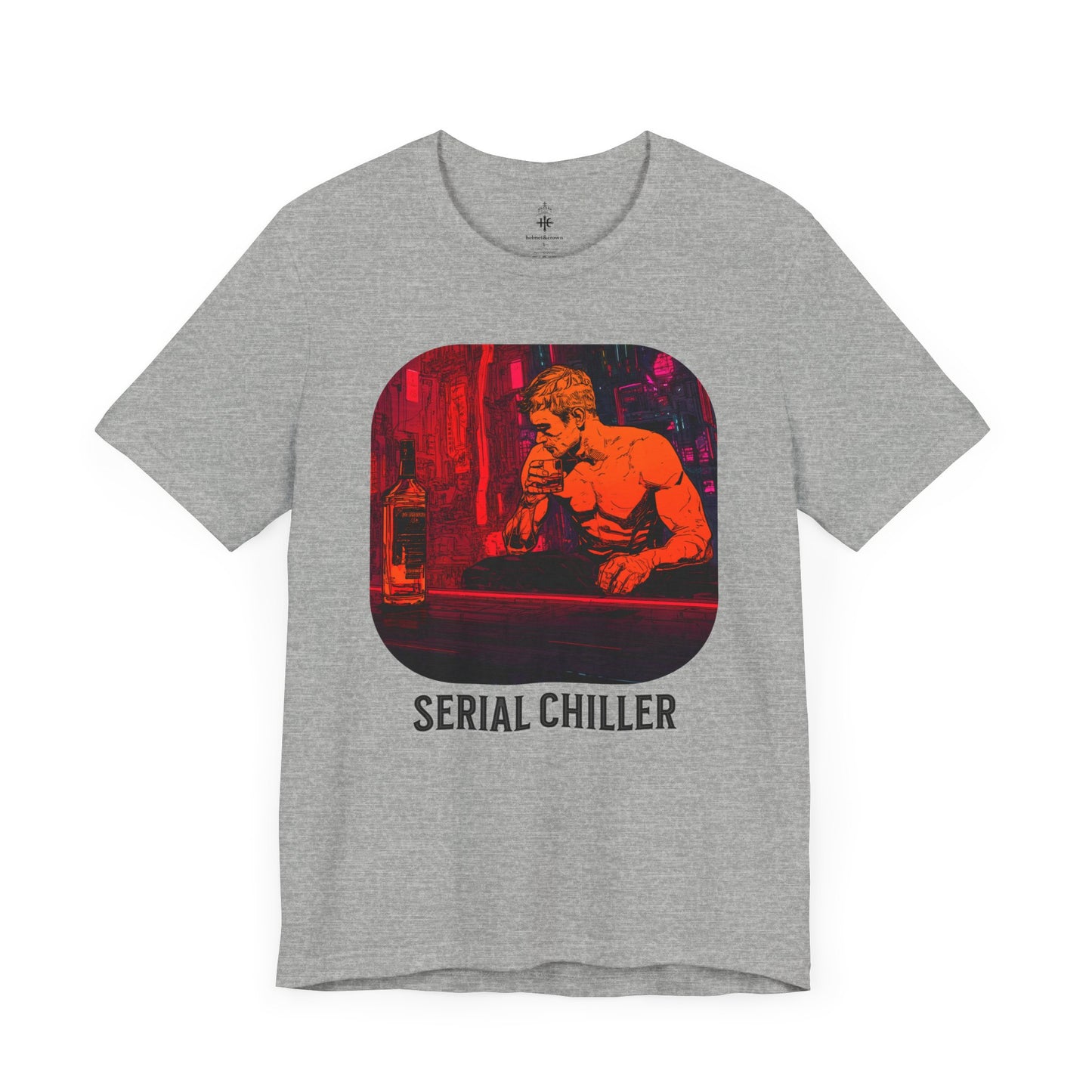 Men's Short Sleeve Tee - 'Serial Chiller' Graphic T-Shirt for Casual Vibes