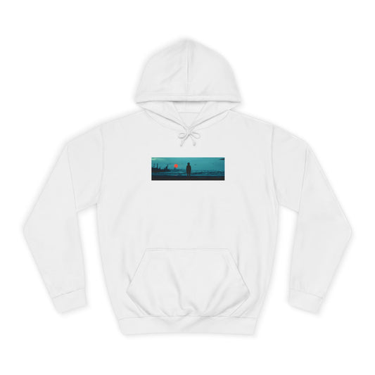 Unisex College Hoodie with Scenic Graphic Print