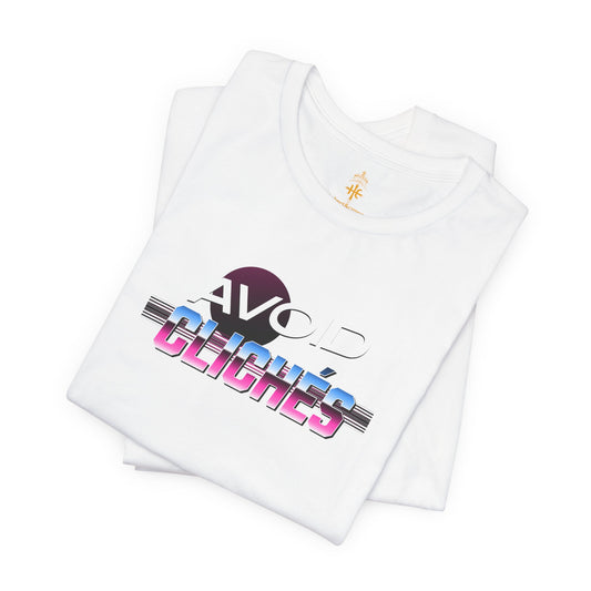 Trendy Unisex Graphic Tee - 'Avoid Clichés' Statement Shirt