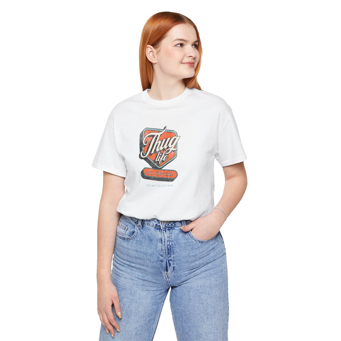 'Thug Life' Unisex Jersey Tee - Casual Streetwear for Everyday Style