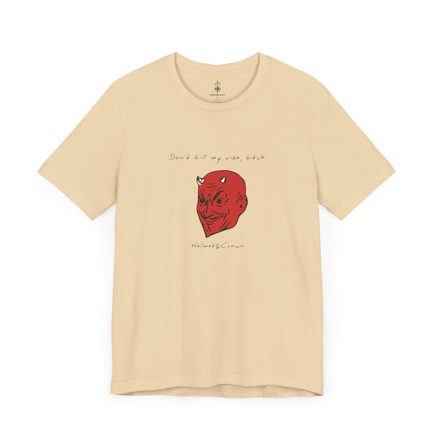 Unisex Graphic Tee - "Don't Kill My Vibe" Red Demon Design