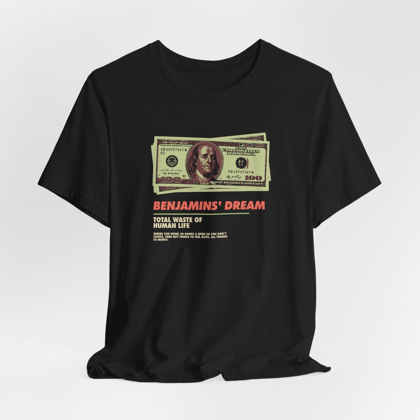 Benjamins' Dream Graphic Tee - Unisex Jersey Short Sleeve T-Shirt for Money Enthusiasts