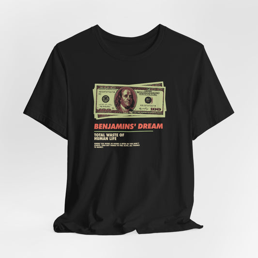 Benjamins' Dream Graphic Tee - Unisex Jersey Short Sleeve T-Shirt for Money Enthusiasts