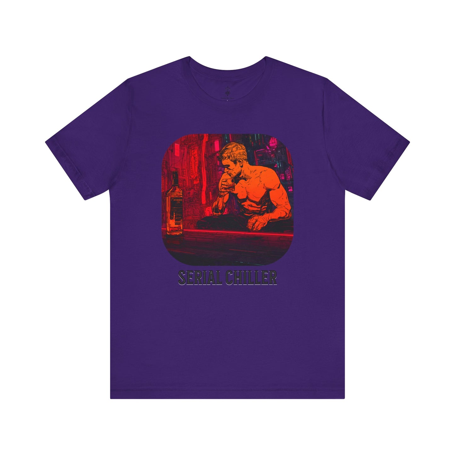 Men's Short Sleeve Tee - 'Serial Chiller' Graphic T-Shirt for Casual Vibes