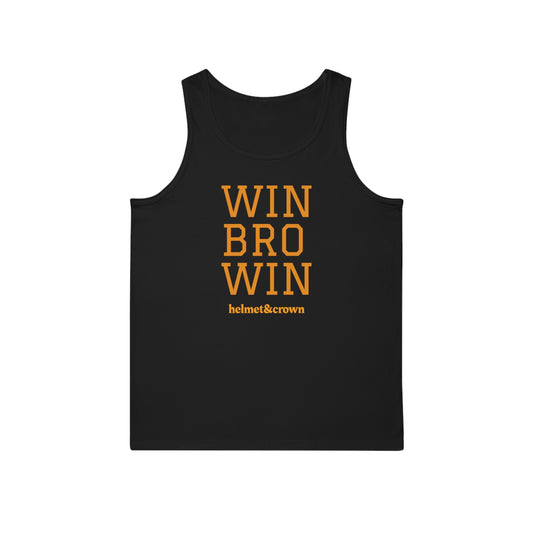 Motivational Unisex Tank Top - "WIN BRO WIN" - Casual Workout Apparel