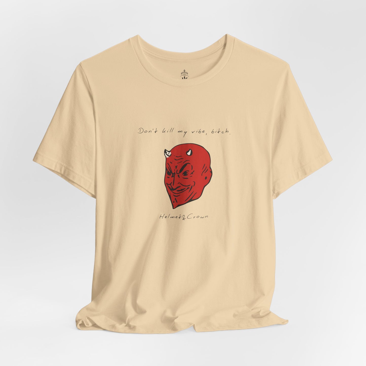 Unisex Graphic Tee - "Don't Kill My Vibe" Red Demon Design
