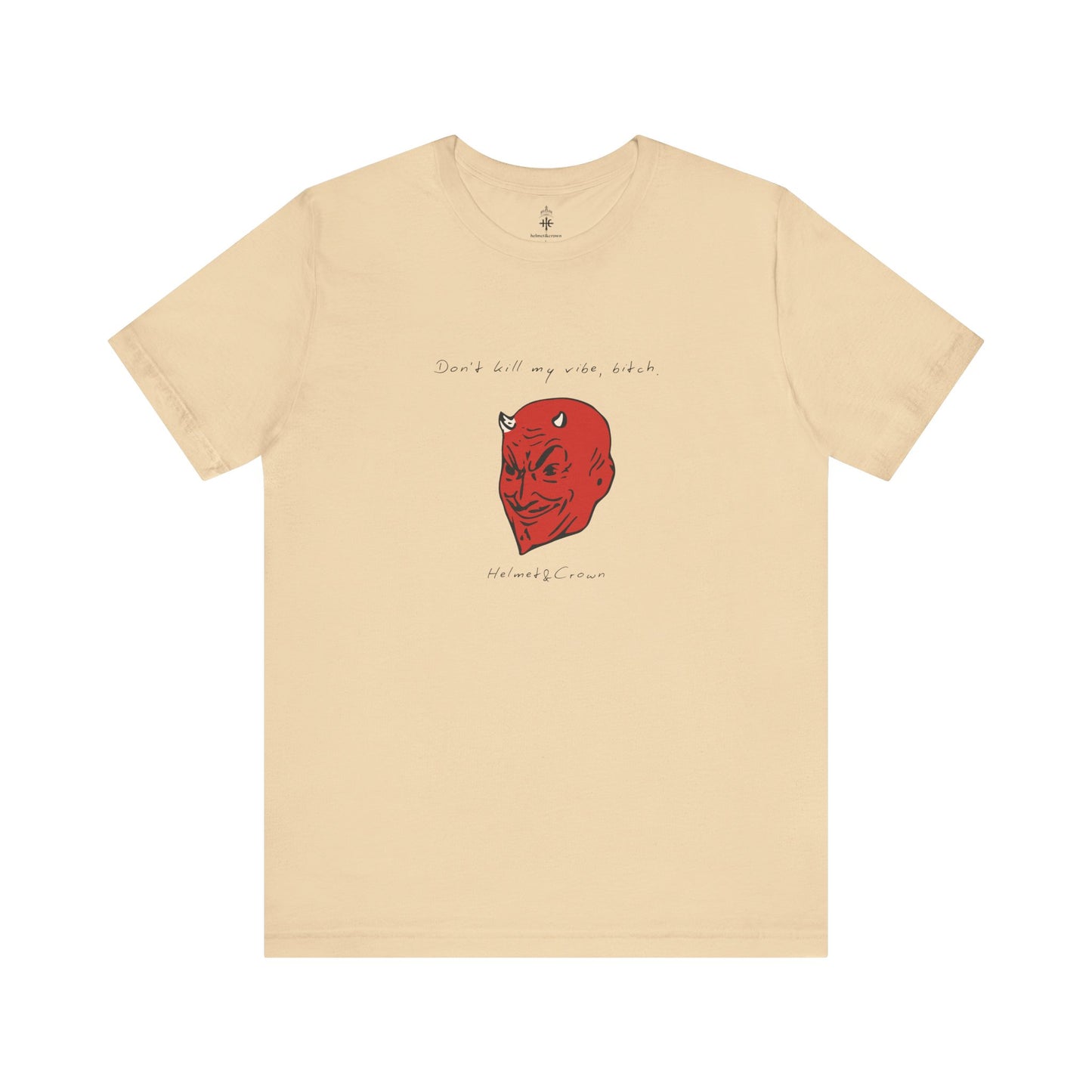 Unisex Graphic Tee - "Don't Kill My Vibe" Red Demon Design