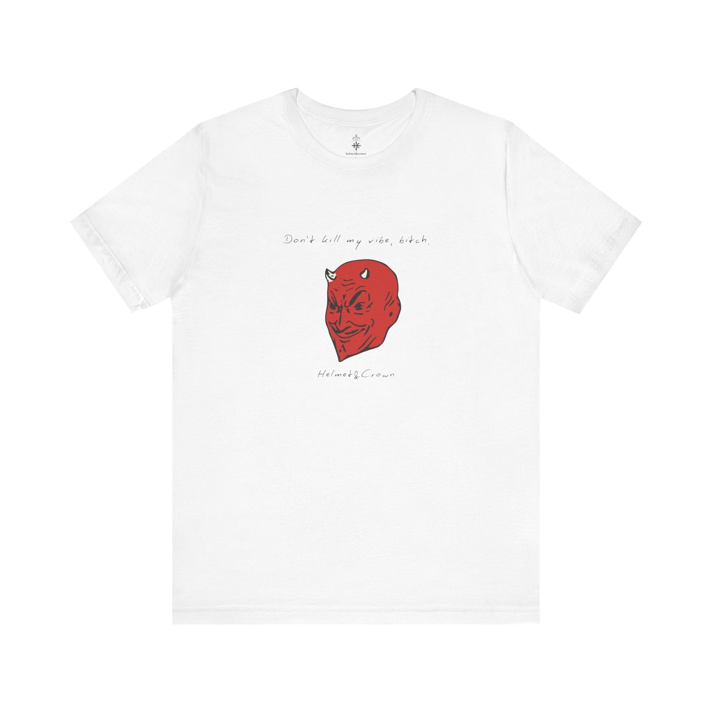 Unisex Graphic Tee - "Don't Kill My Vibe" Red Demon Design